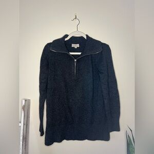 LOFT Black Cowl Neck Sweater